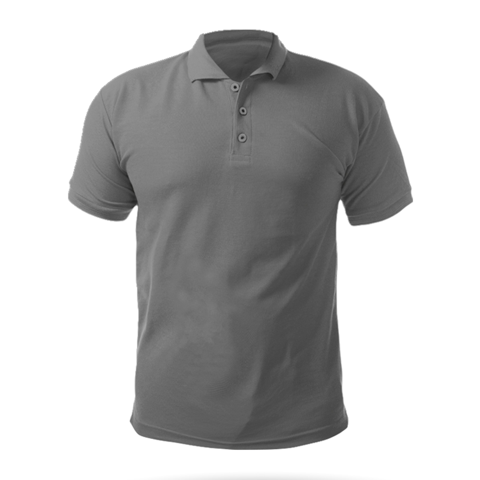 GRİ XXL POLO YAKA TİŞÖRT